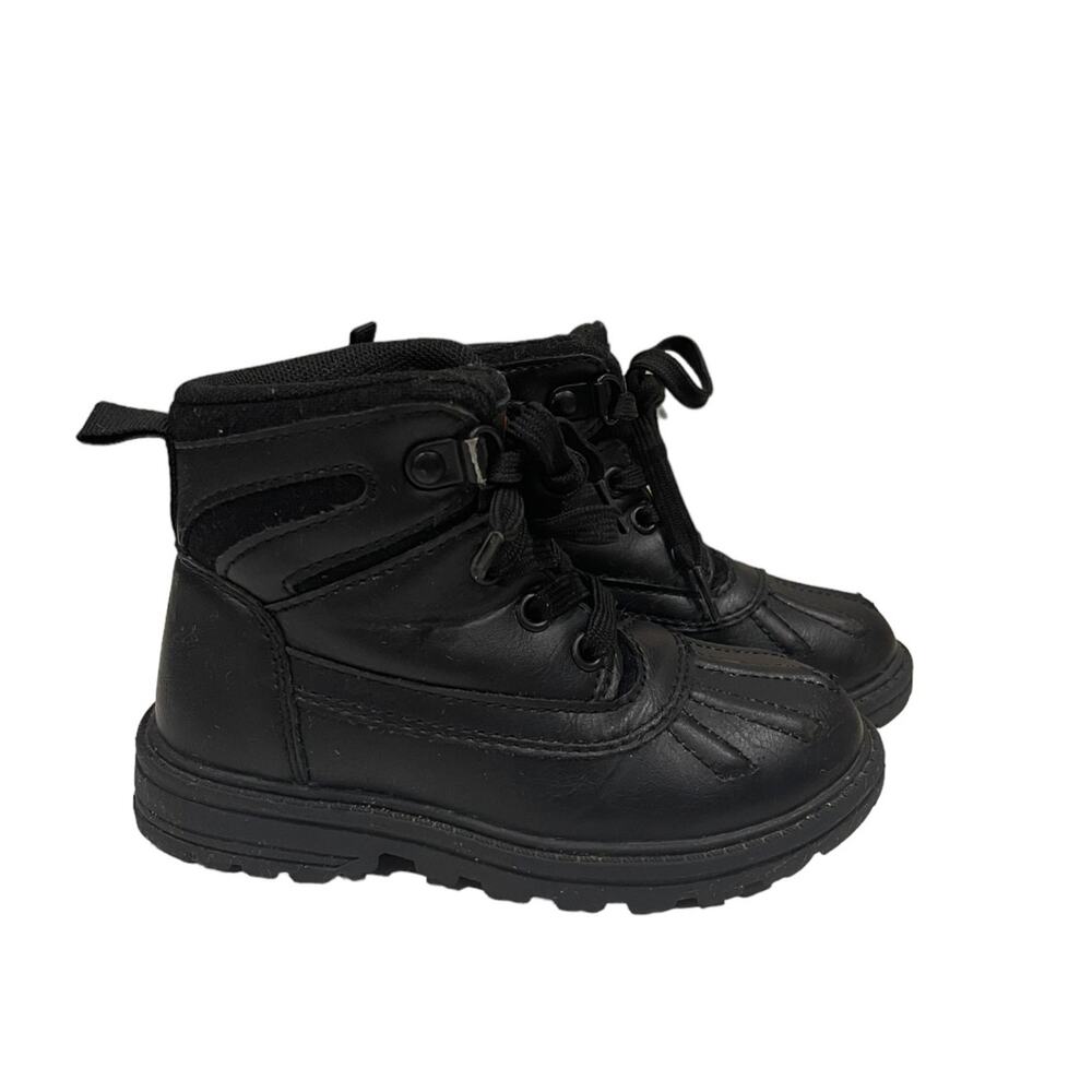 UNLTD Toddler Black Boots Size 8 West-01T - Picture 2 of 9